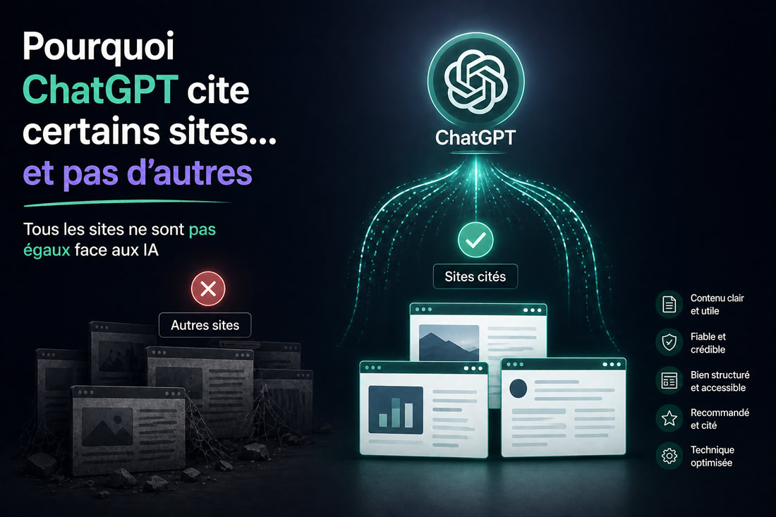 Pourquoi ChatGPT cite certains sites… et pas d’autres